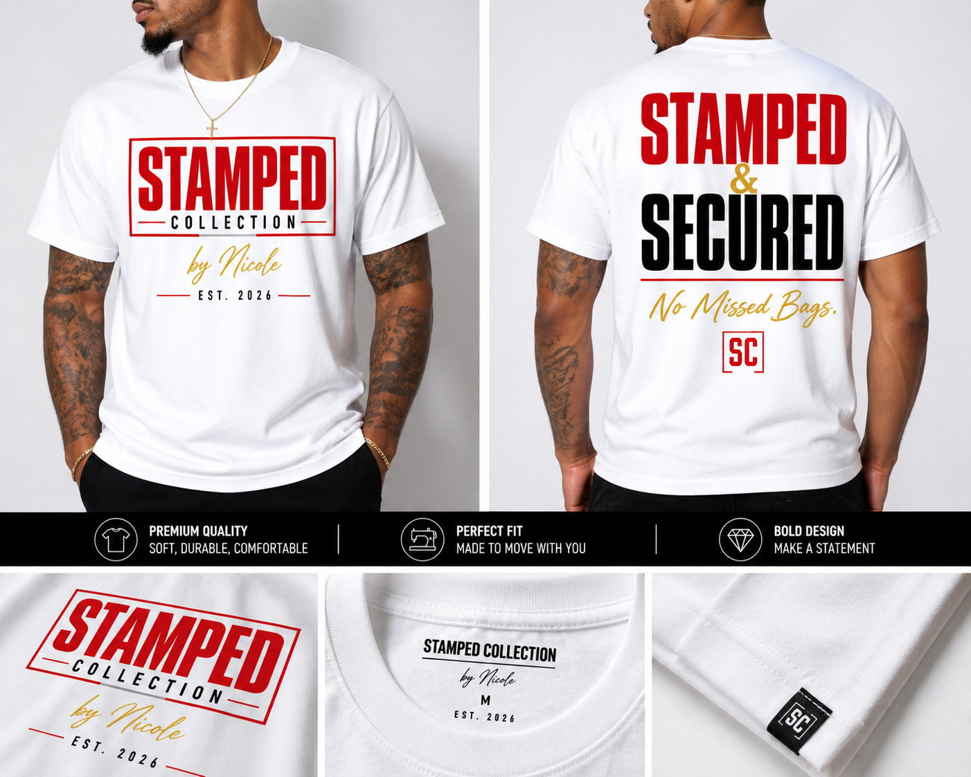 Stamped & Secured Graphic Tee