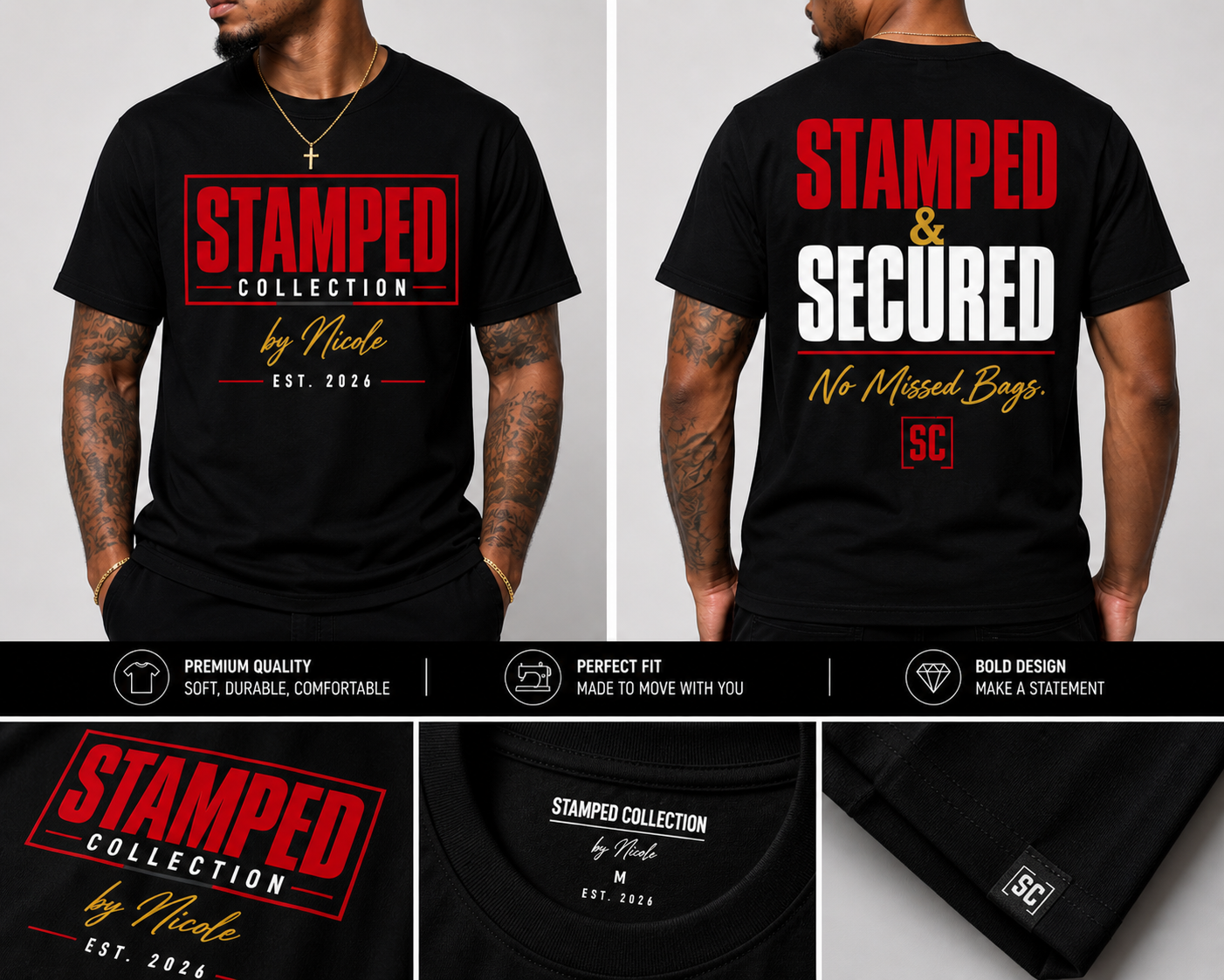 Stamped & Secured Graphic Tee