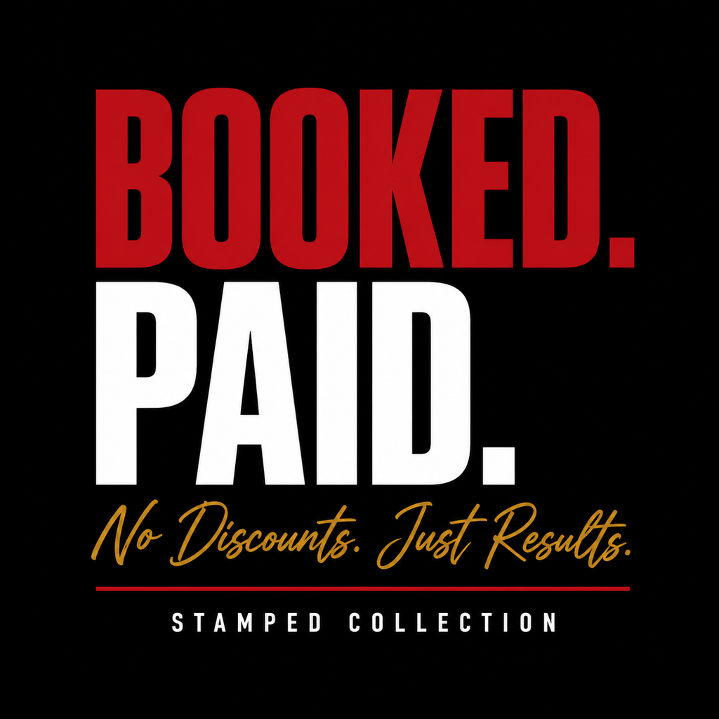 Booked. Paid. Graphic T-Shirt — Motivational Hustle Tee